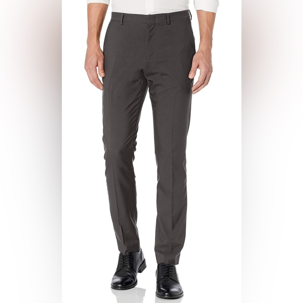 Men’s Perry Ellis Slim Fit Stretch Khaki Pants, 32X32, light gray, great shape